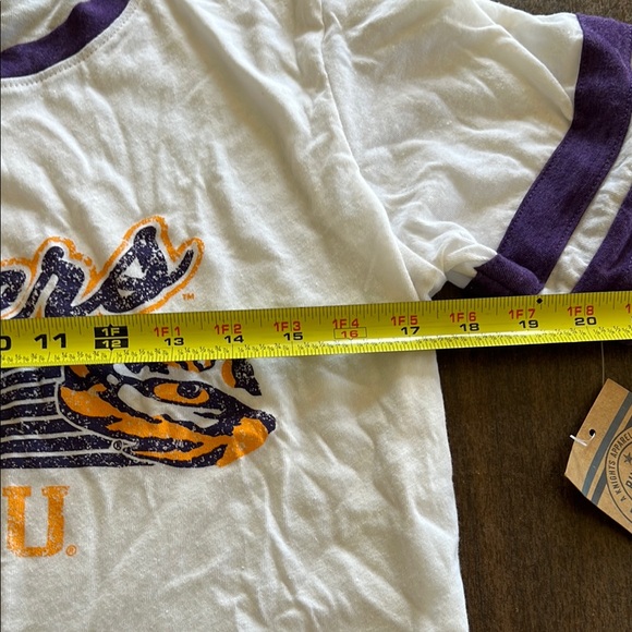 LSU Tigers women’s White and Purple T-Shirt - Picture 6 of 9